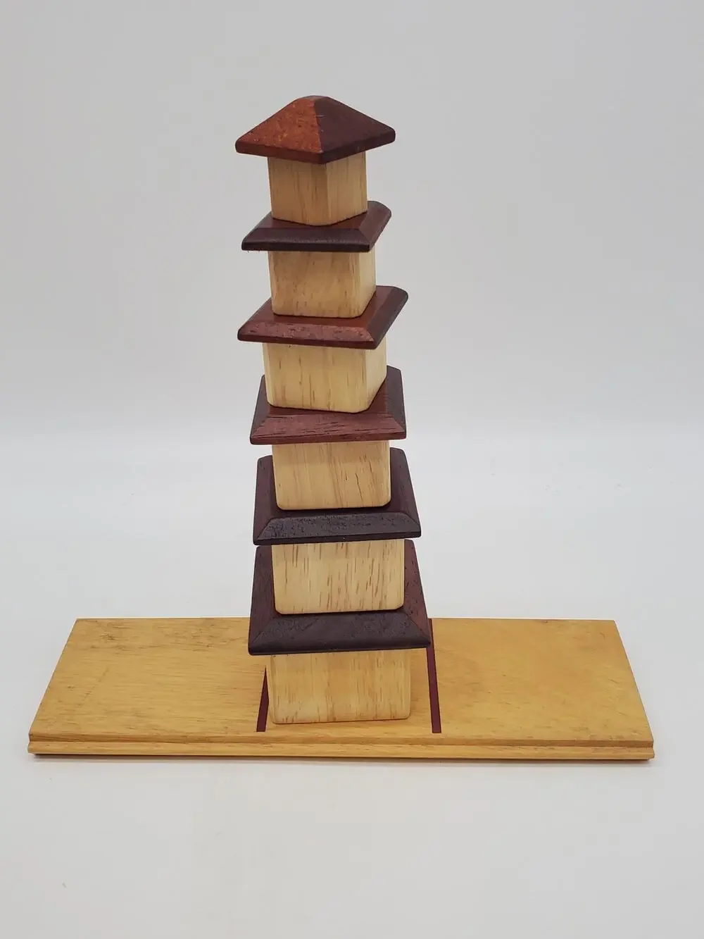 Wooden Pagoda Puzzle by Norm Thompson